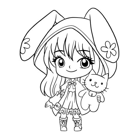 kawaii coloring pages|coloring pages kawaii girl.